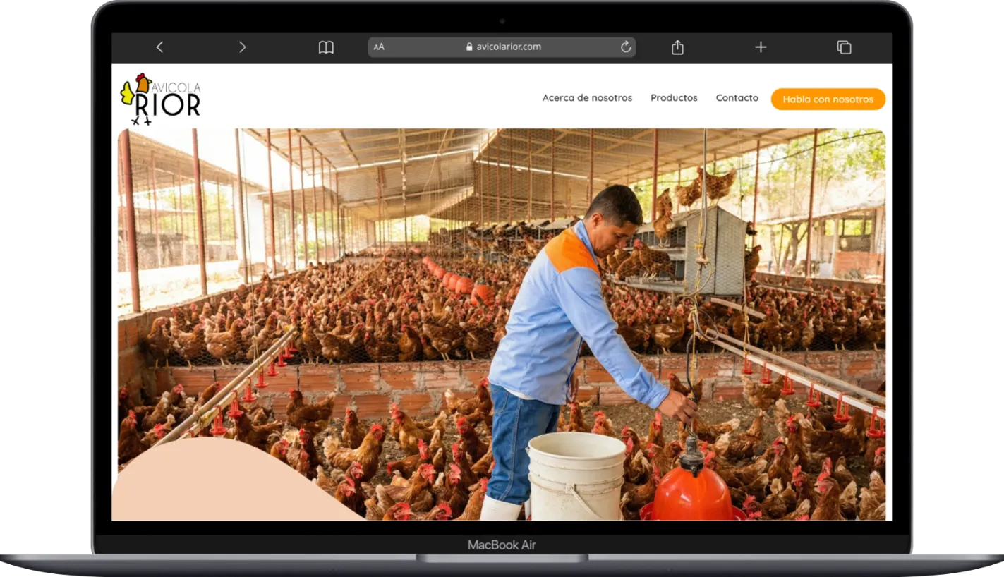 Avícola RIOR - Laptop