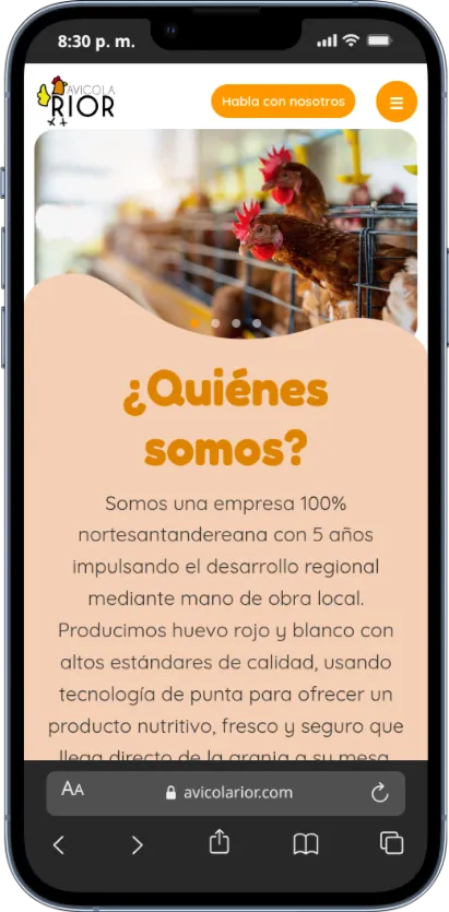 Avícola RIOR - Móvil