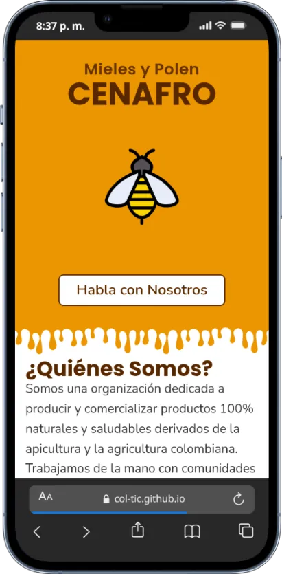 Cenafro Mieles y Polen - Móvil